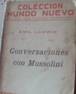 Conversaciones Con Mussolini.emil Ludwig